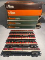 Lima 4x Personenwagen (Abteilwagen 1. Kl.)+1x Speisewagen DB