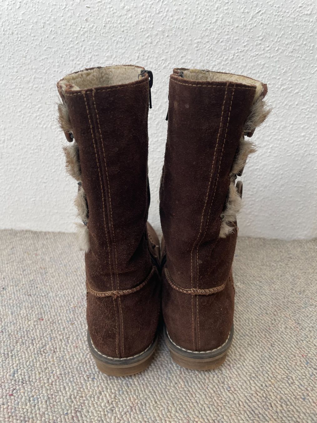 Scarpe da donna: Braune Lederstiefel von Remonte – Usato da Winterthur venduto da jul_v9wx 1