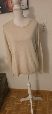 Max Mara Pullover beige leichtes Gestrick Gr M 