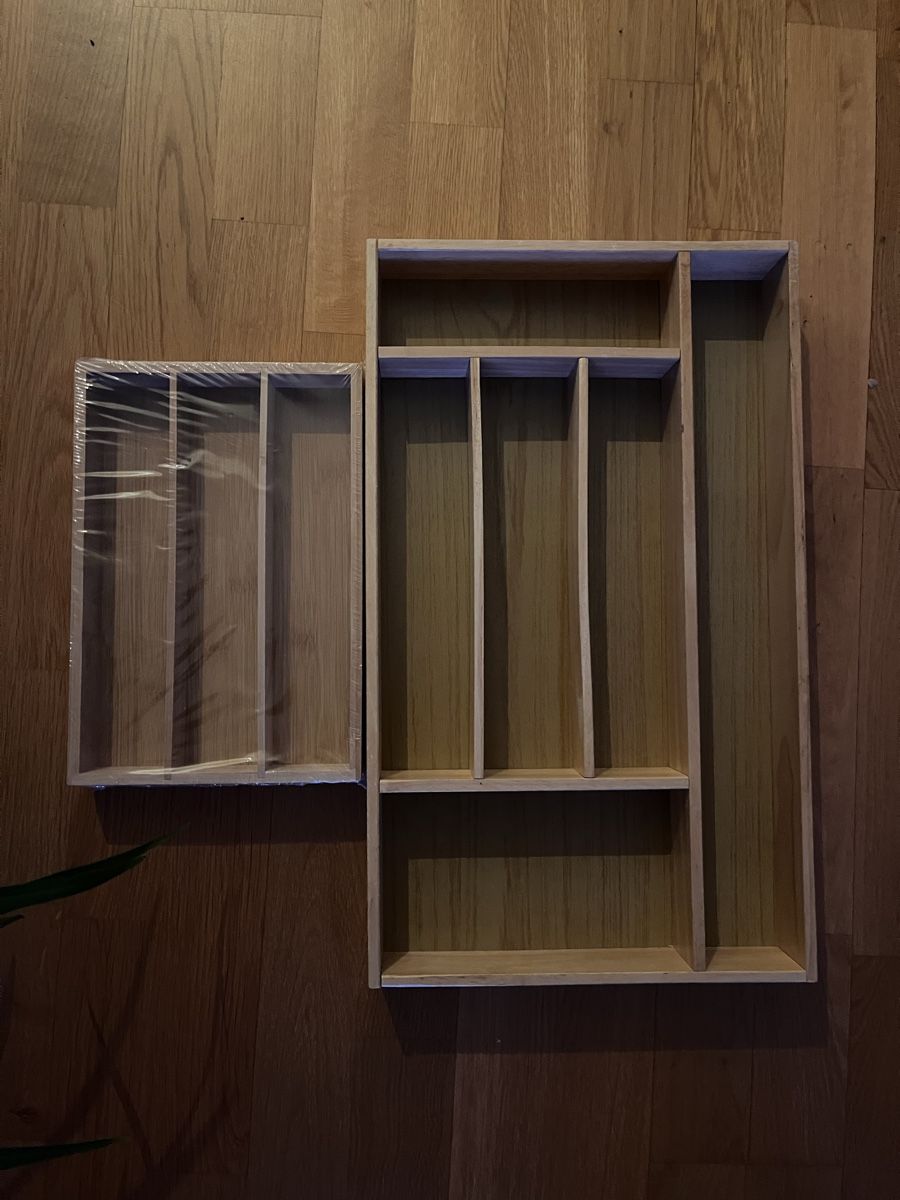 Elettrodomestici da cucina: zwei Besteckeinsätze aus Holz – Nuovo (secondo la descrizione) da Zürich venduto da despinpi