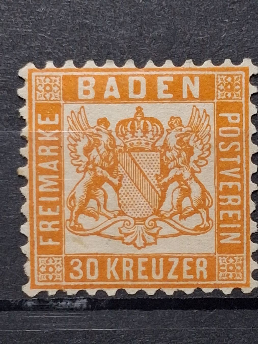 Alle Briefmarken: Baden Mi-Nr.22 ungebraucht – Gebraucht aus Kriens von Nidfeld45 1