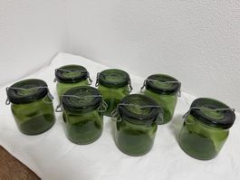 Einmachgläser Bülacher 7x 3/4 Liter, seltene Grösse!