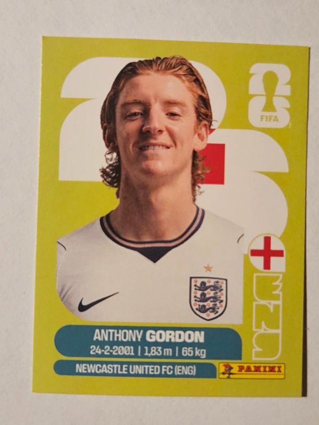 Panini Cartes à collectionner: Panini 2026 Anthony Gordon ENG 15 – Neuf (Voir description) à Malans GR par Ovi83