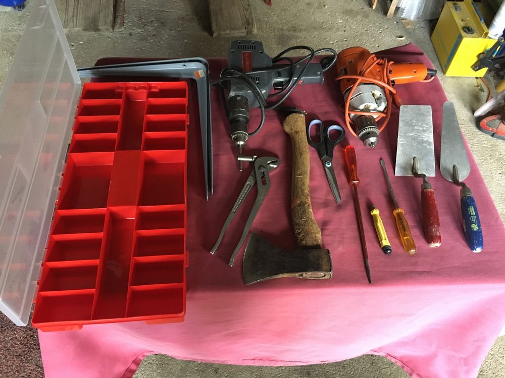  Gros Lot D'outils Anciens En Acier - Parfait Pour La Déco Ou L'atelier 