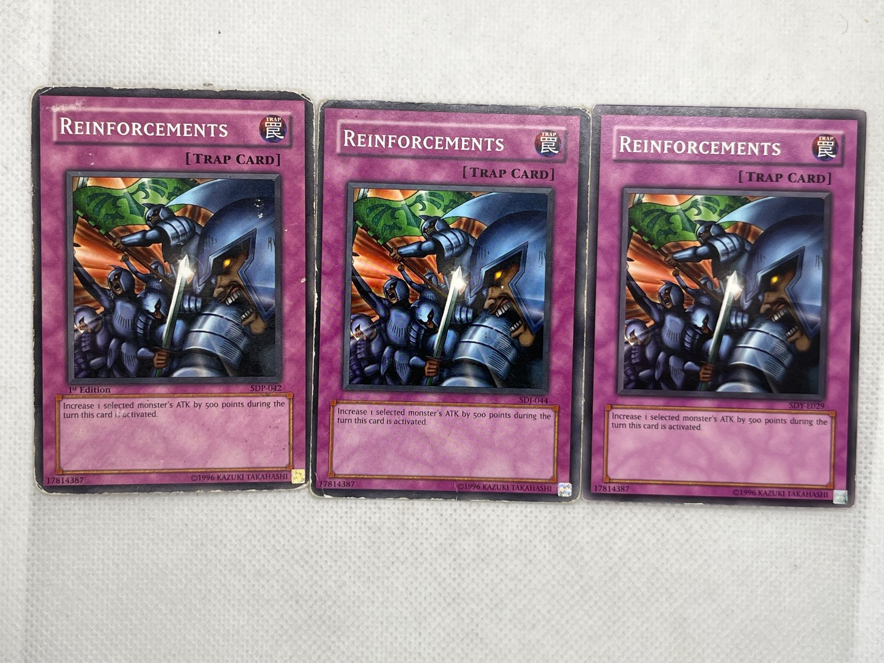 Yugioh Carte collezionabili: 3x Yu-Gi-Oh! Karten: Reinforcements – Usato da Hinterkappelen venduto da Kim1992
