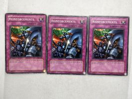 3x Yu-Gi-Oh! Karten: Reinforcements