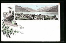 Litho Vevey, Panorama, Costume vaudois