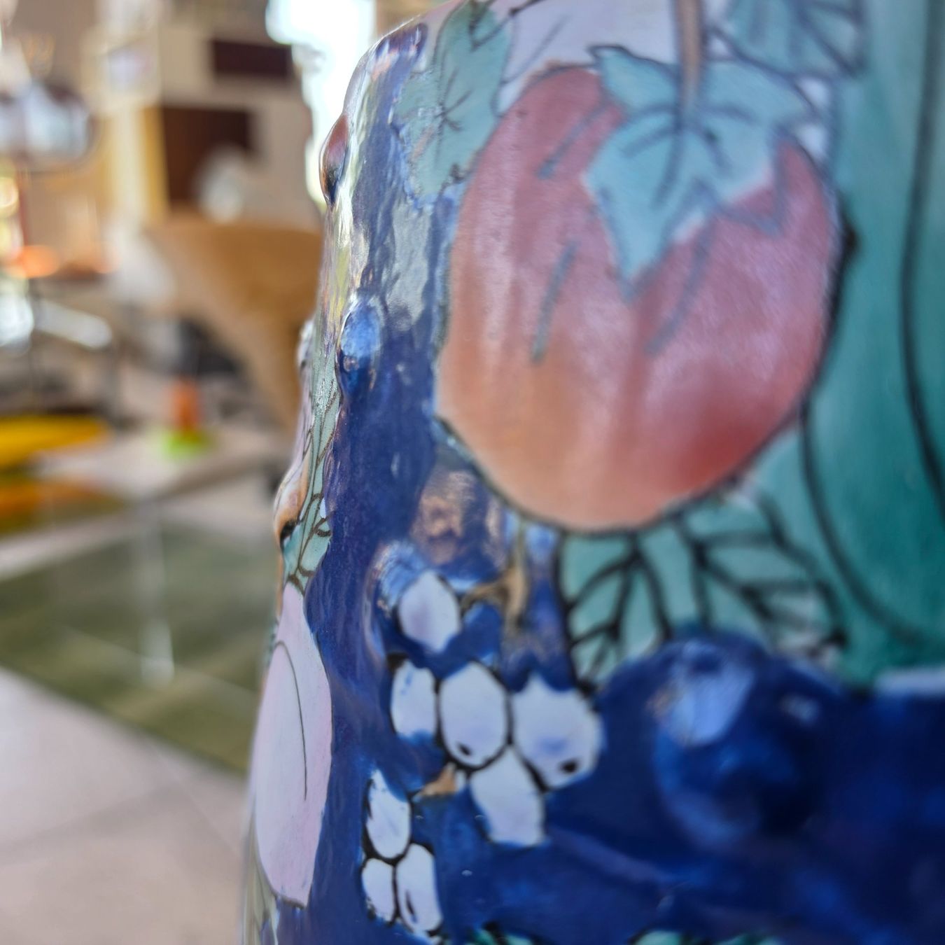 Sgabelli: Chinese Ceramic Garden Stool, Keramik Hocker, Handarbeit – Usato da Nottwil venduto da Wondewa-Shop 8