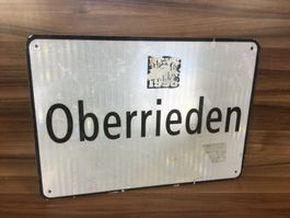 Gebrauchtes Originales Orstschild von Oberrieden