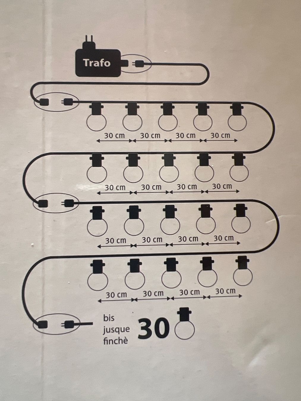 Lichterketten & Leisten: 3 Lichterketten outdoor – Neu (gemäss Beschreibung) aus Mastrils von  2