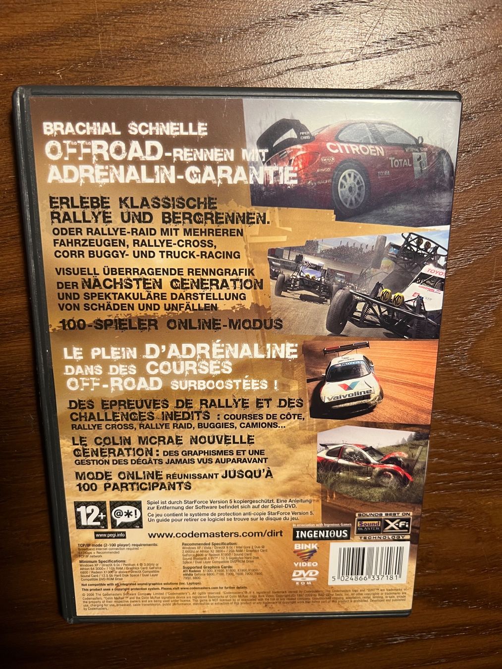 Giochi: Colin Mcrae - Dirt (PC DVD) – Nuovo (secondo la descrizione) da Therwil venduto da annickfankhauser 1