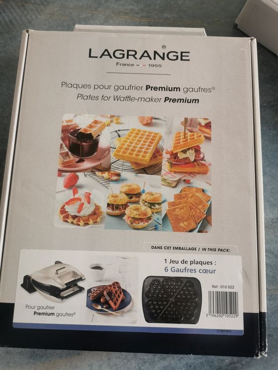 Plaque gaufres cœur pour gaufrier Lagrange Premium Kaufen auf Ricardo