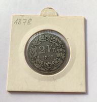1878 2 Franken Silber