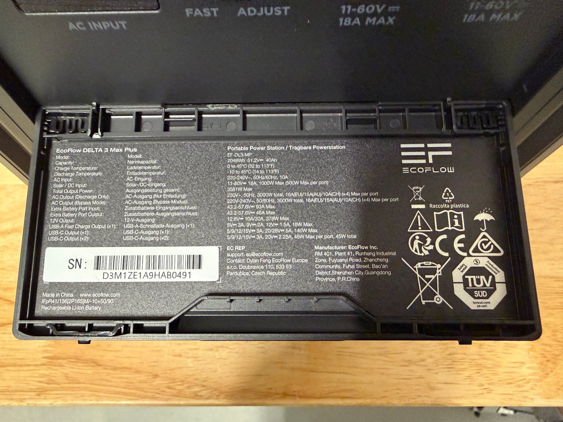 Ecoflow Batterie: EcoFlow Delta 3 Max Plus (EU), 2048Wh – Nuovo (secondo la descrizione) da Rekingen AG venduto da Aargauer_AG 5