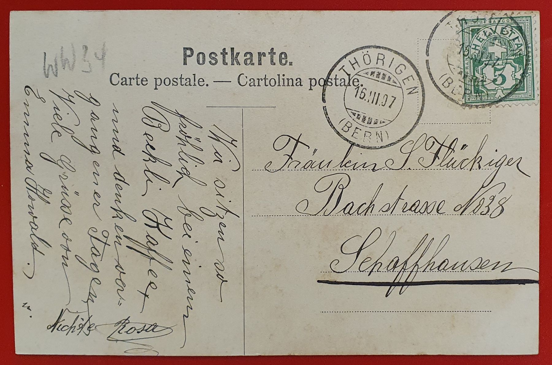 Cartoline postali: Gruss aus Thörigen 1907 – Usato da Kreuzlingen venduto da Rschweiz1 1