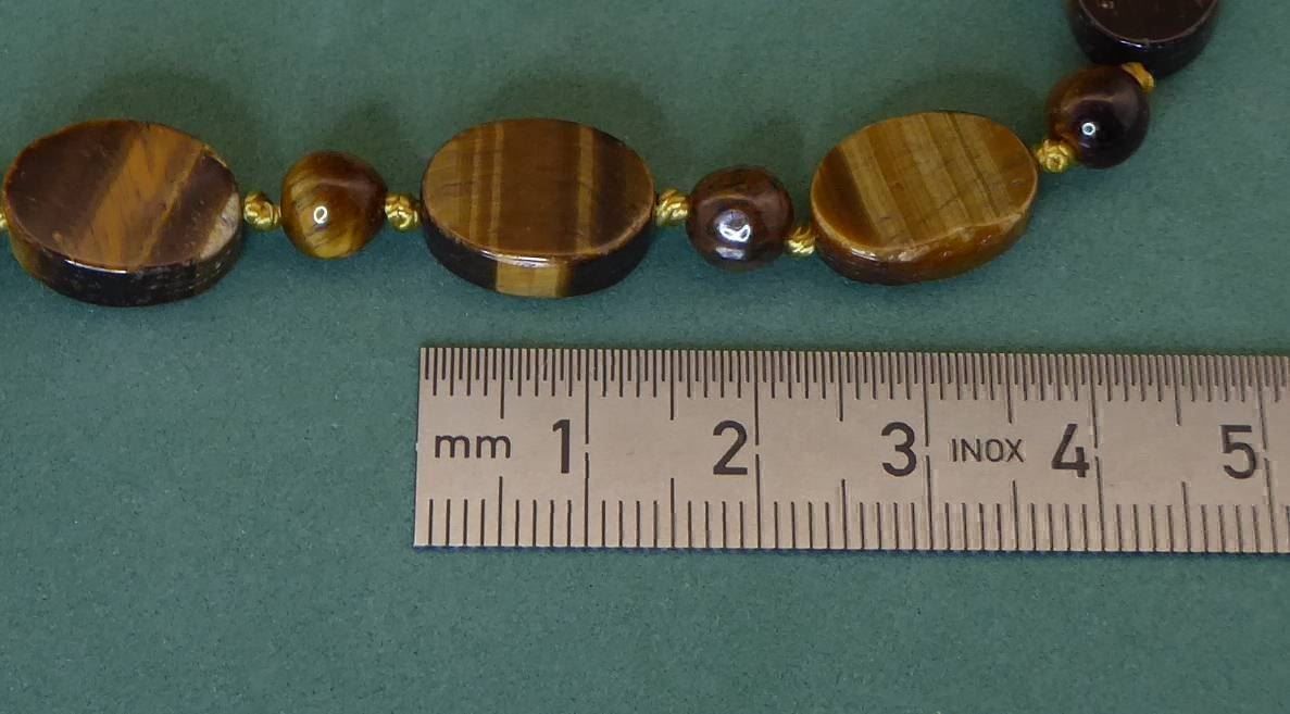 Catenine: Tigerauge Hals Kette – Usato da Muri AG venduto da silvermouse007 2