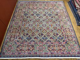3,5 x 3,1 m Kirman Perserteppich - fast quadratisch