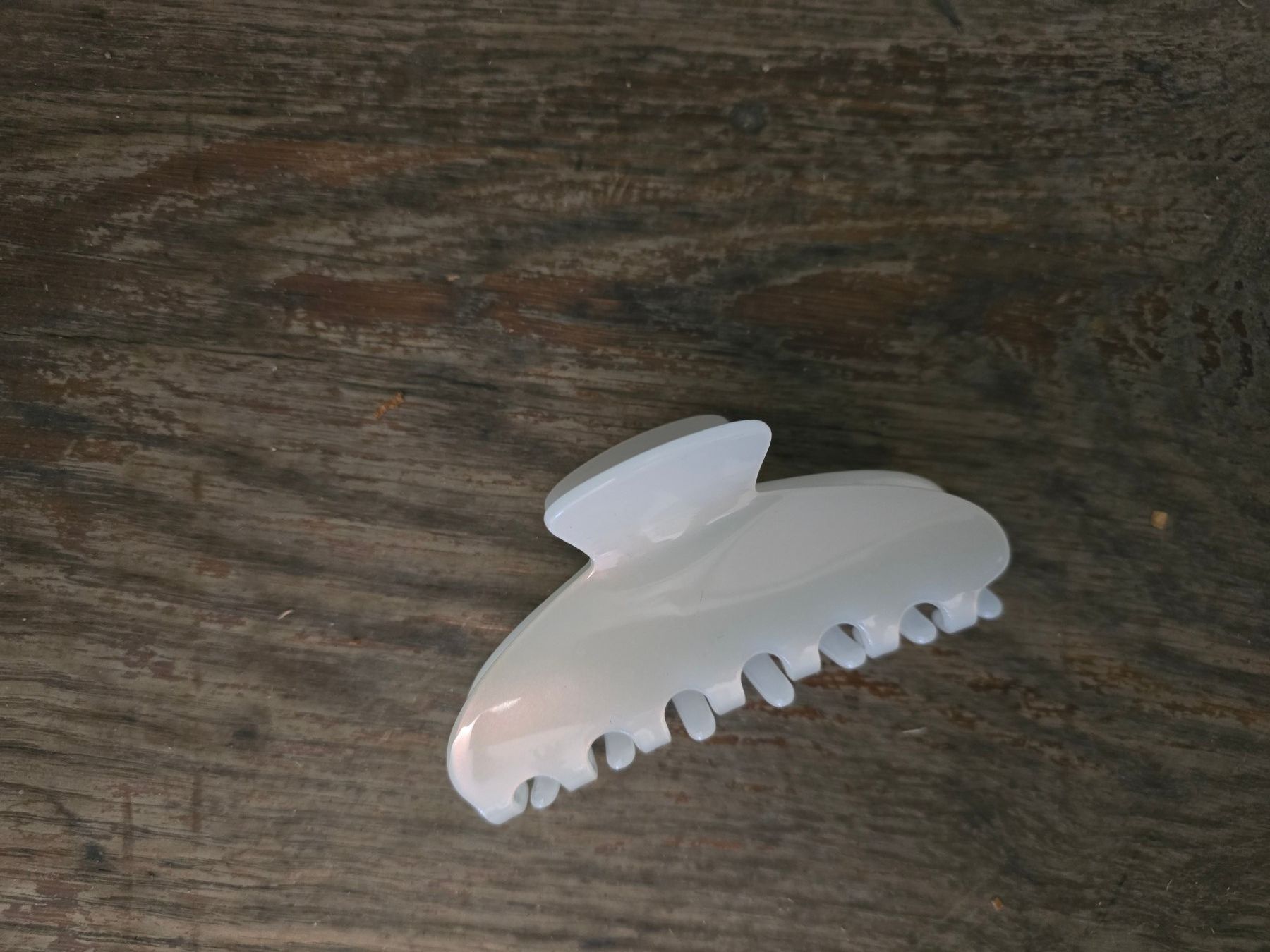 Accessori per capelli: Schmuck: Haarklammer weiss irisierend – Nuovo (secondo la descrizione) da Romanshorn venduto da Rachacha