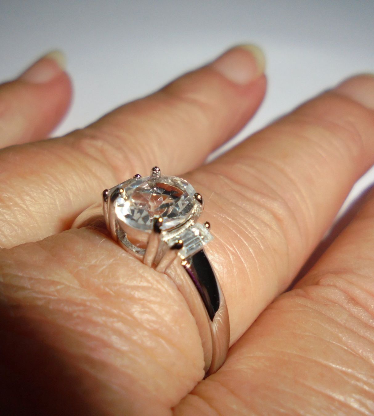 Ringe: Echtschmuck: Silberring Weisser Topas 18/56 – Neu (gemäss Beschreibung) aus Zuchwil von maumauchi 5