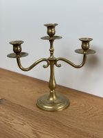 3-armiger Kerzenständer aus Messing 24cm hoch