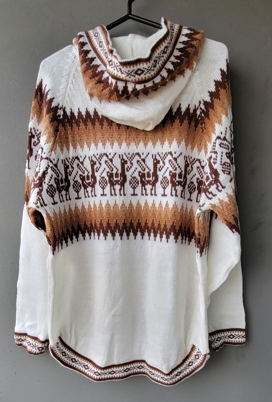 Maglioni & Felpe: wunderschöner Alpaka Pullover Gr.L, Farbe Weiss, NEU!! – Nuovo (secondo la descrizione) da Lima- Peru venduto da Alpaka-Haus 1