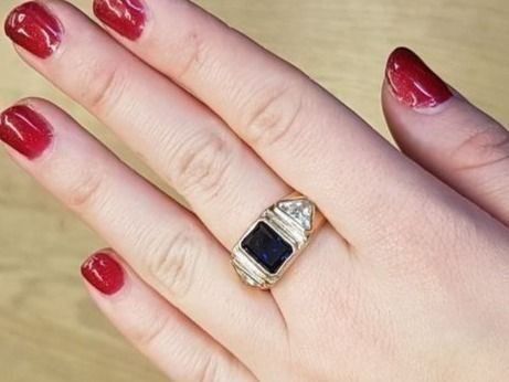Anelli: Ring in Gelbgold mit Kristall – Nuovo (secondo la descrizione) da Unterägeri venduto da Altgoldschmuck 4