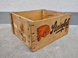 Holzkiste Kiste Seifenkiste FRIEDRICH STEINFELS LEDERSTRUMPF