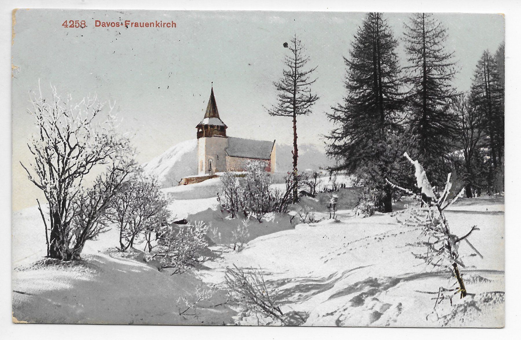 Ansichtskarten: Davos Frauenkirch – Gebraucht aus Hefenhofen von Richsalz