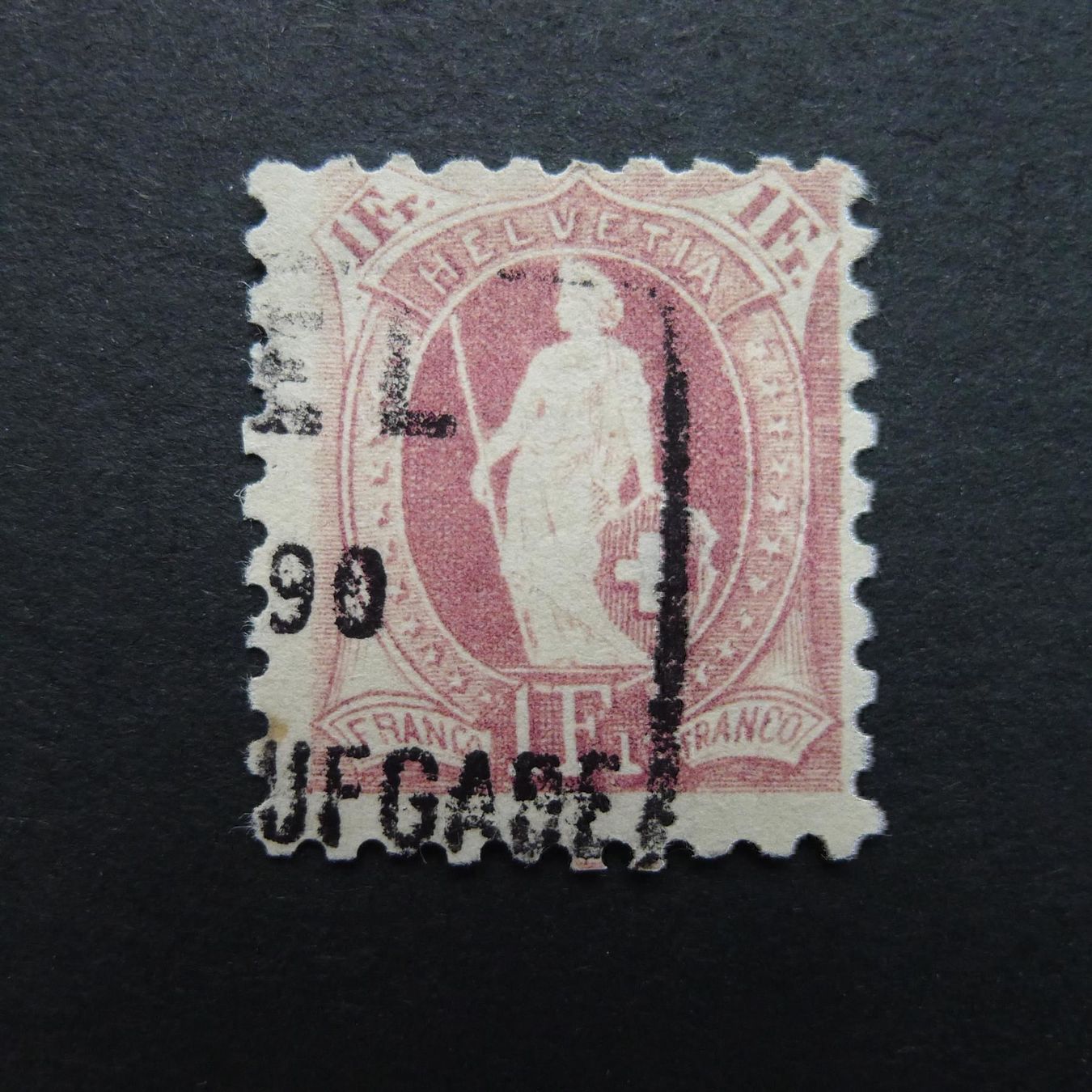 Tutti i francobolli: 1889 Nr. 71B von BASEL  SBK Fr. 150.- – Usato da Dagmersellen venduto da wyss1982