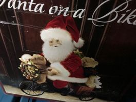 Santa Samichlaus Auf Velo - Sehr edel Weihnachten Decko