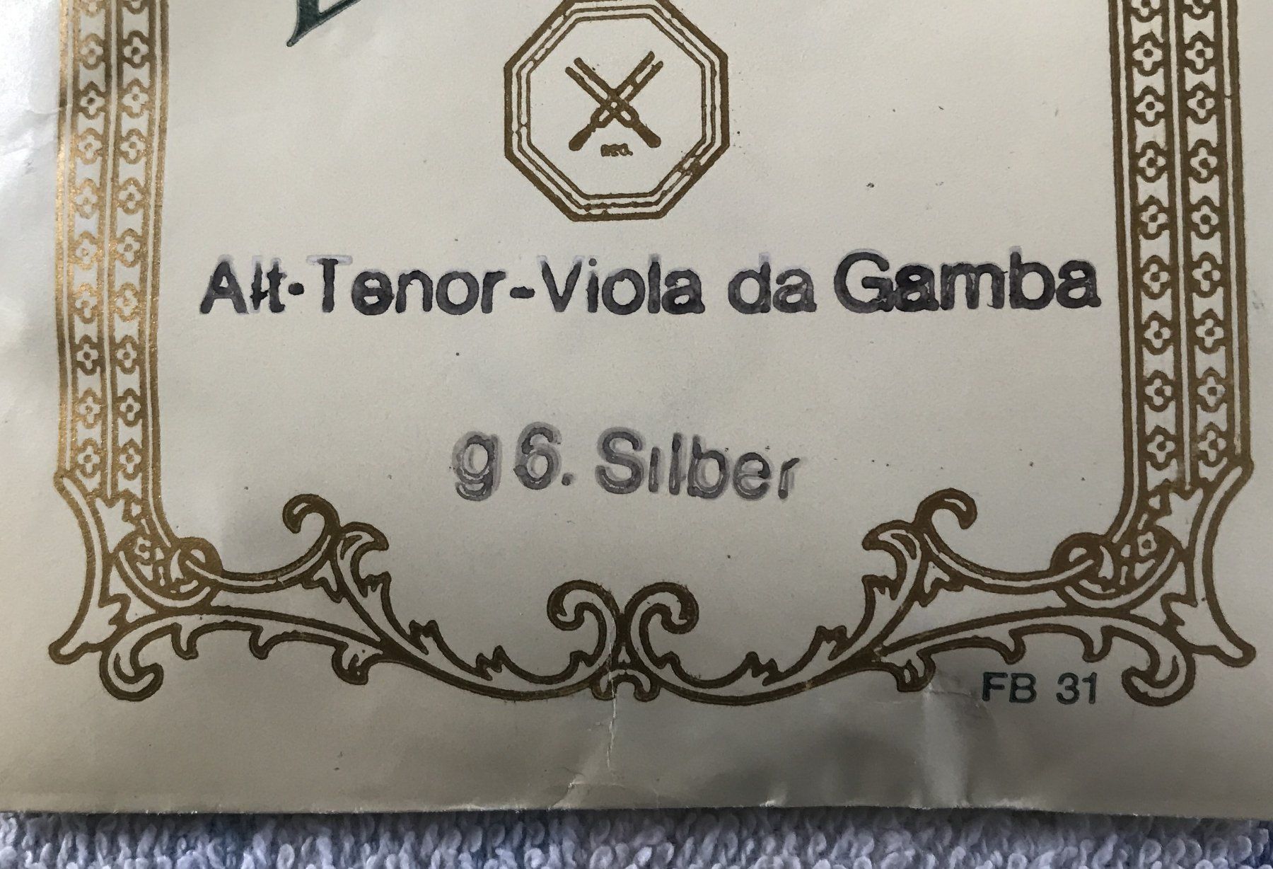 Strumenti musicali: EUDOXA VIOLA DA GAMBA SAITE G6 SILBER NEU & ORIGINALVERPACK – Nuovo e nell'imballaggio originale da Ostermundigen venduto da Kari1937 2
