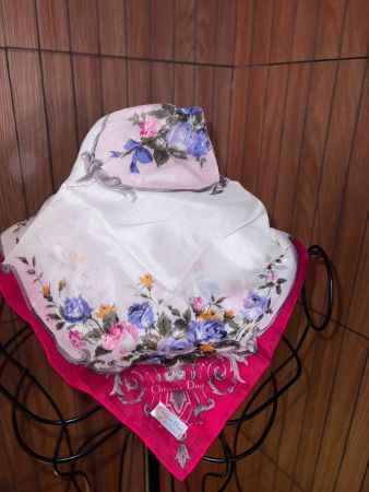 Christian Dior Vintage Tuch mit Blumenmotiv
