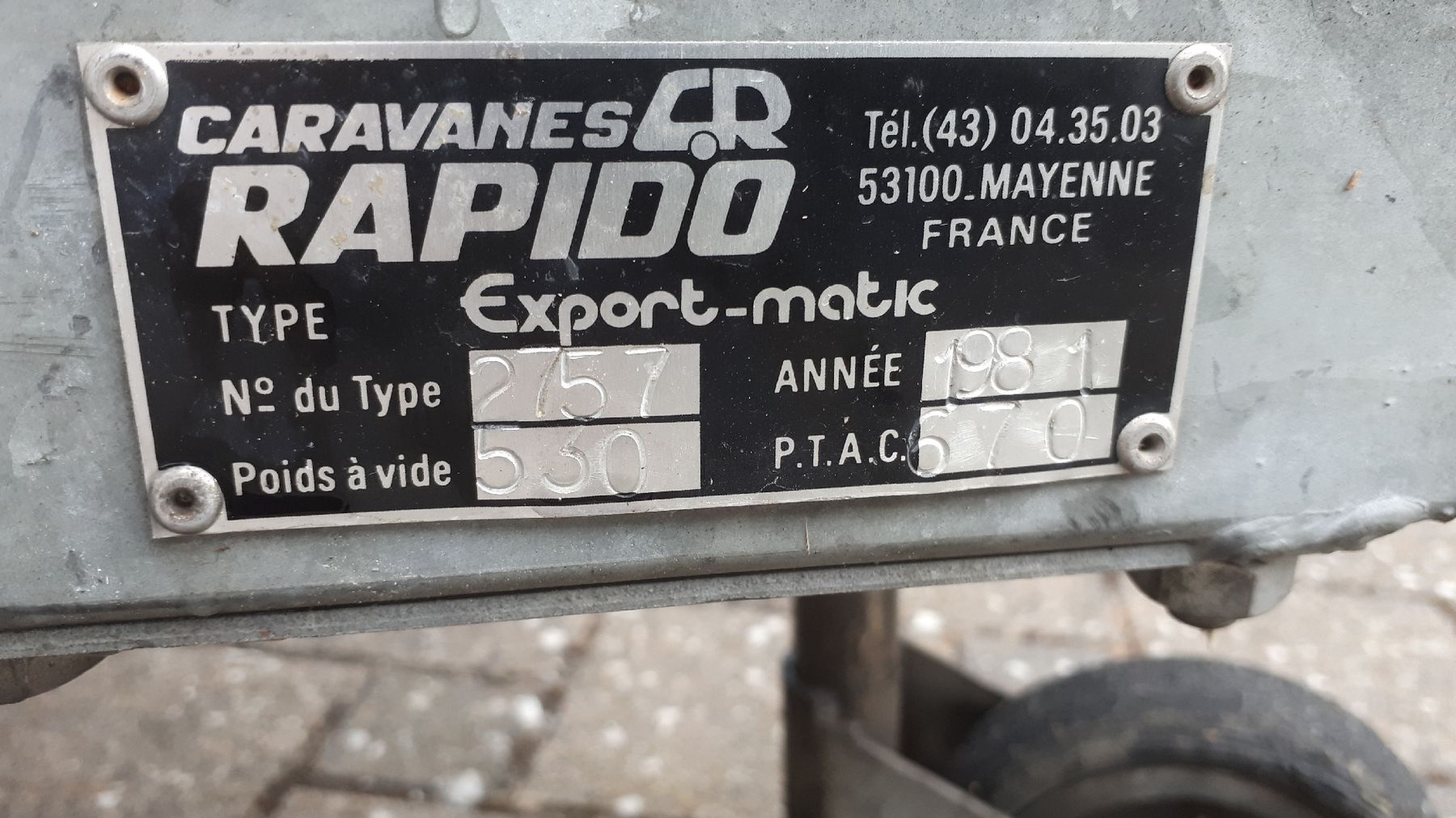 Rapido Veicoli da campeggio: Klappwohnanhänger Rapido-Export – Usato da zollbrück venduto da bizol 1