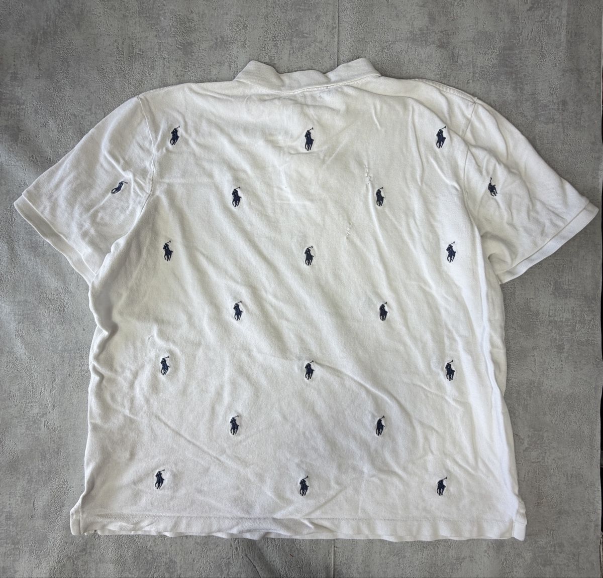 Ralph Lauren Polos: Polo Ralph Lauren blanc Multi logo bleu - XL QR code #25 – Neuf (Voir description) à Hauterive NE par Leo_o 3