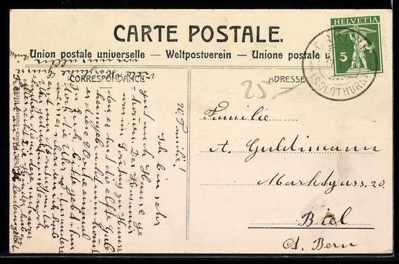 Cartoline postali: Solothurn, Generalansicht mit Weissenste – Usato da Berlin venduto da bartko-reher 1