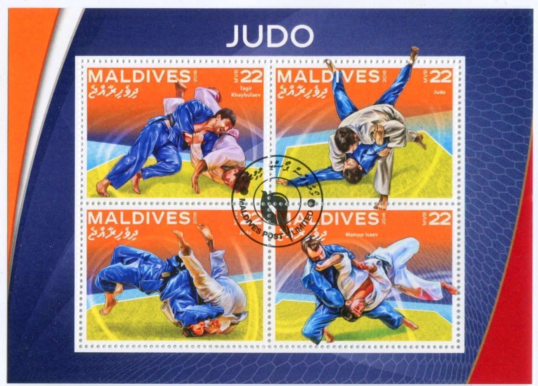 Tous les timbres: Block "Judo". Malediven. – Neuf avec emballage d'origine à Basel par Butsch5
