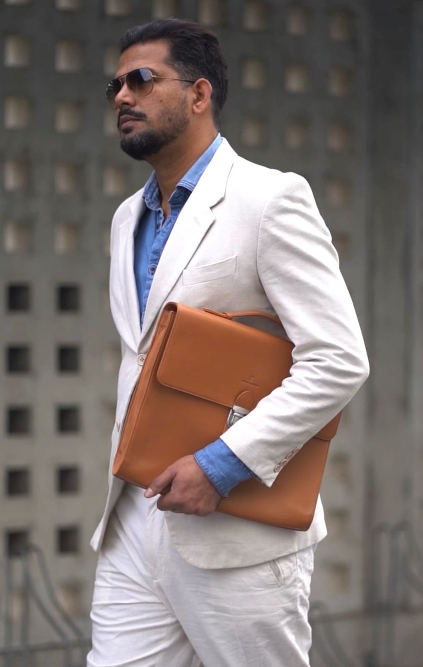 Valigie & Borse: Ledertasche Herren, Classic Businesstasche Braun – Nuovo (secondo la descrizione) da Bözberg venduto da sojana 5