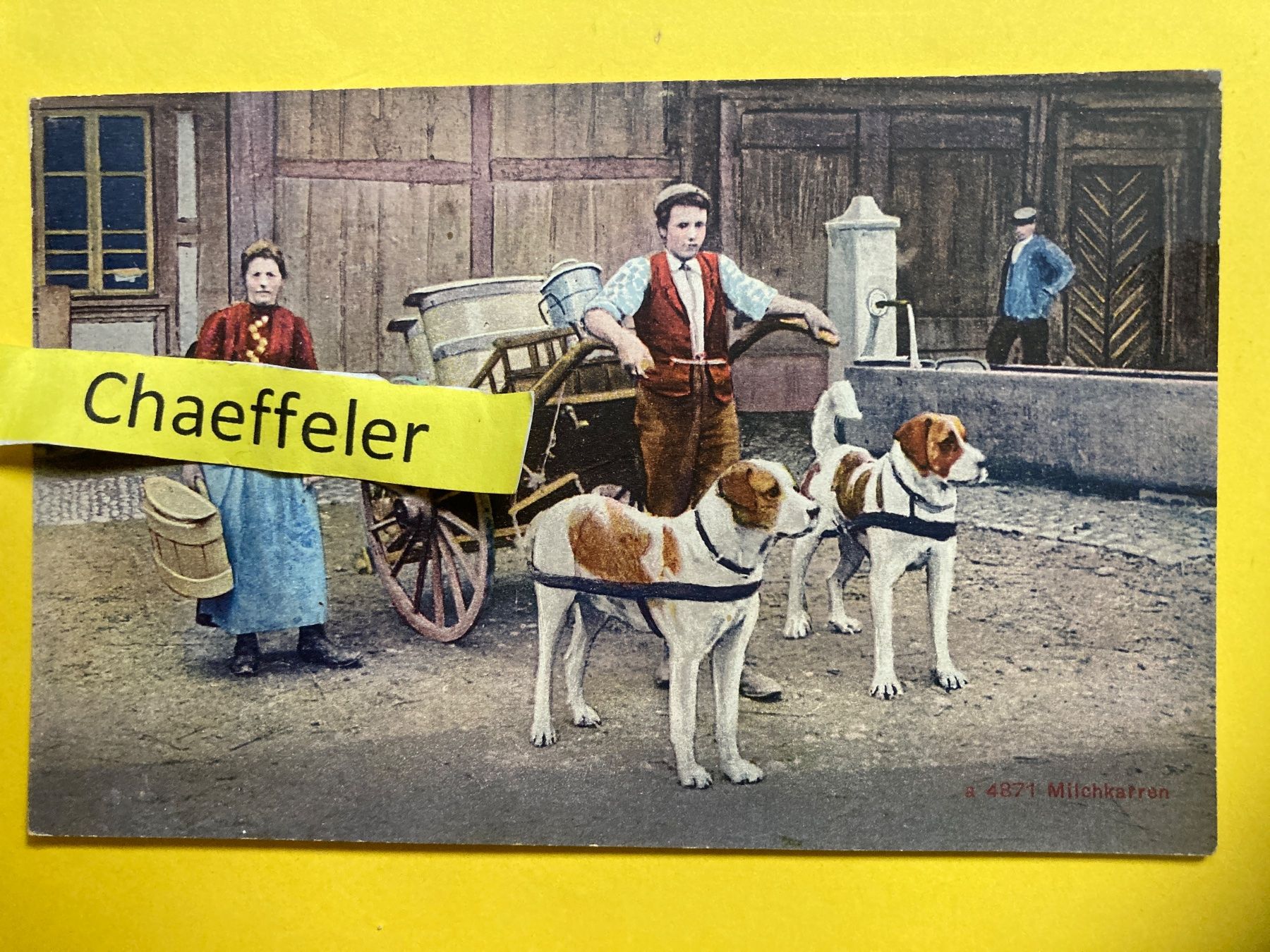 Cartes postales: 1929 Milchkarren – D'occasion à Zürich par Chaeffeler