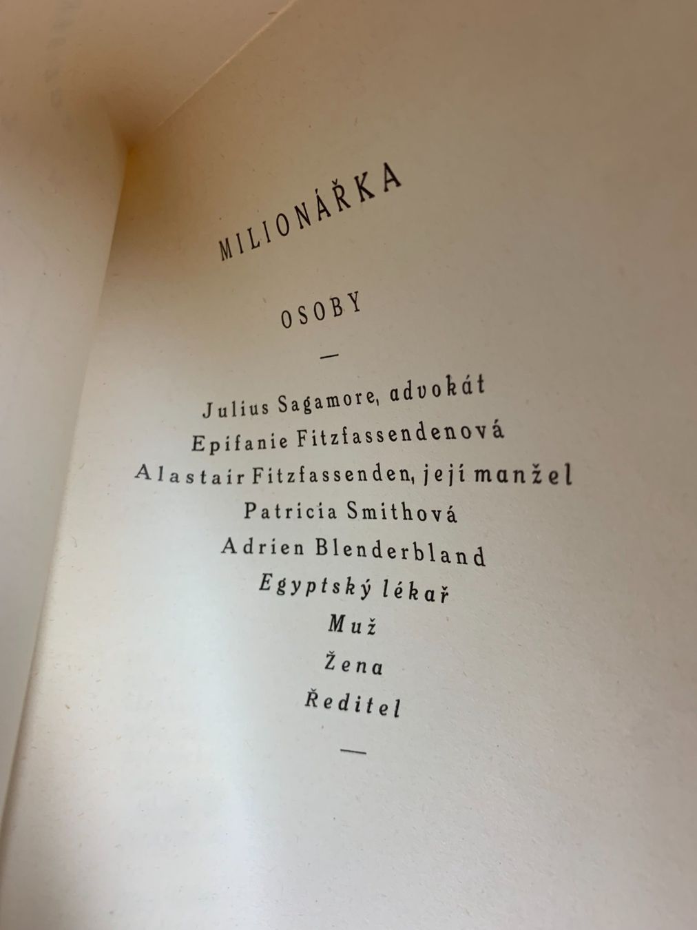 Libri: Cecoslovacchia - "G.B. Shaw" -  "Milionarka" 1936 – Usato da Sorengo venduto da 74in 1