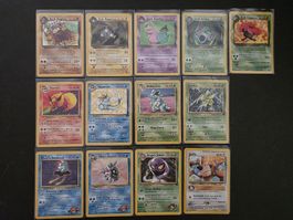 Pokemon 13 Rares Base Vintage, Jungle, Team Rocket, Gym, Neo
