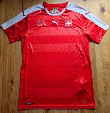 Trikot Schweiz Puma Gr. M Schweizer Fussball Nati WM