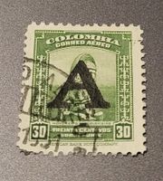 Kolumbien 1950 Avianca flugpost alte briefmarke