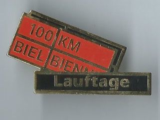 Placchette & Badge: 100 Km Biel, Biel Lauftage Pin – Usato da Zürich venduto da t24_de