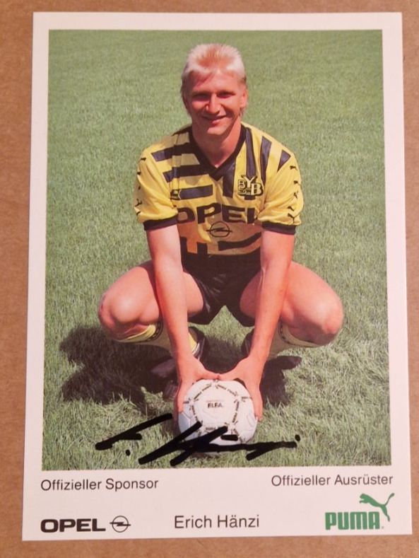 Autografi: Erich Hänzi - handsignierte - YB Session 88/89 – Usato da Menziken venduto da Autogramme