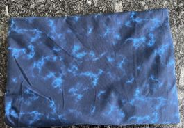 Baumwoll-Jersey schwarz-blau 150 x 200 cm