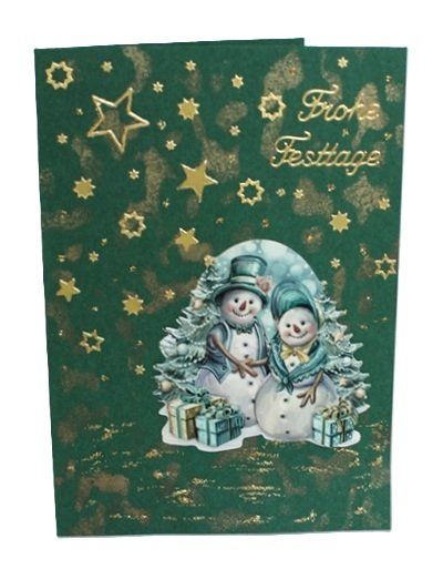 Karten: Karte Schneemann "Frohe Festtage" – Neu (gemäss Beschreibung) aus Schlatt TG von glueckwunschkarte.22 1