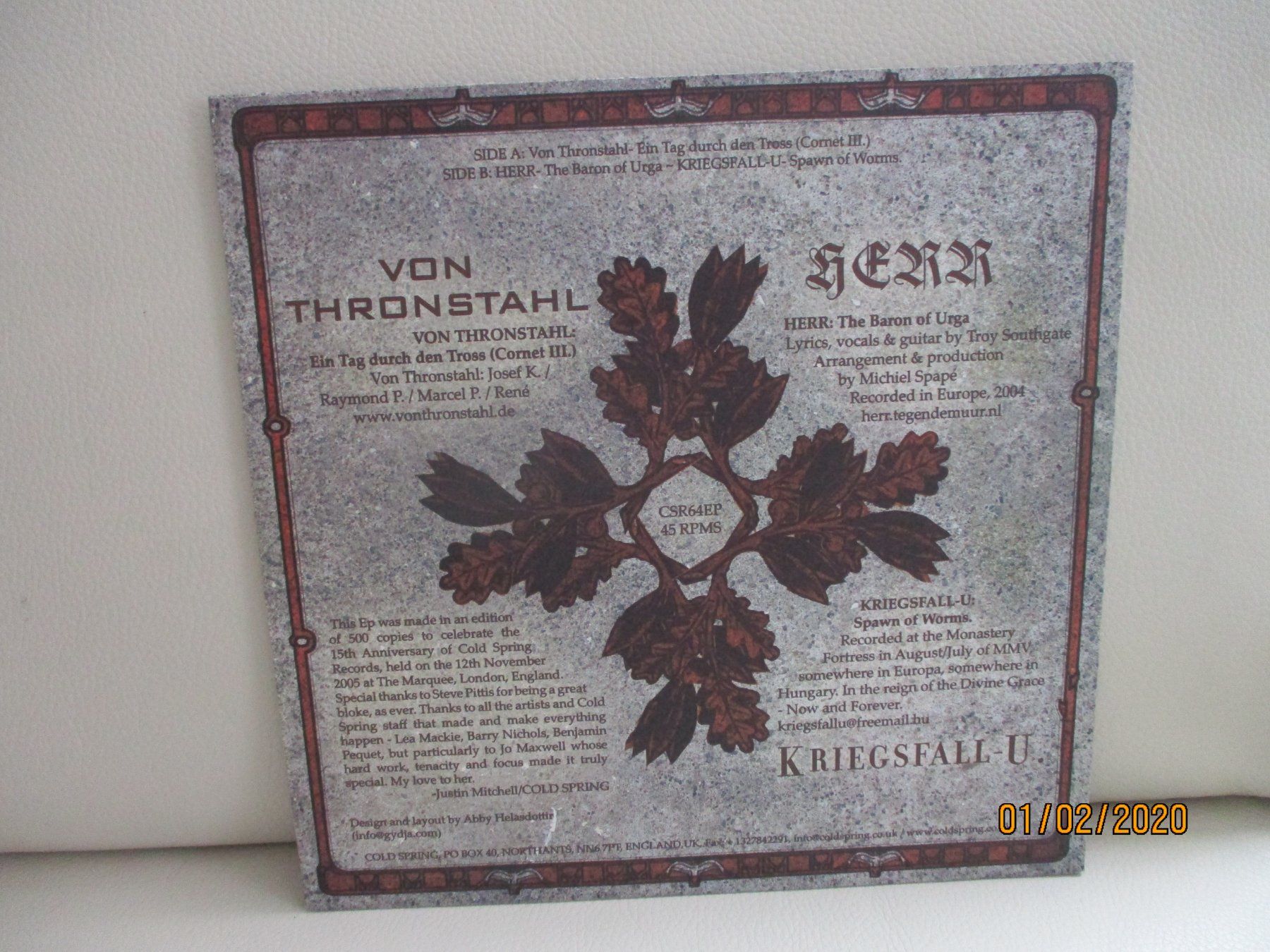 Dischi in vinile: Instruo Vestri Pro Pugna! – Usato da Liestal venduto da Disc-Point 2