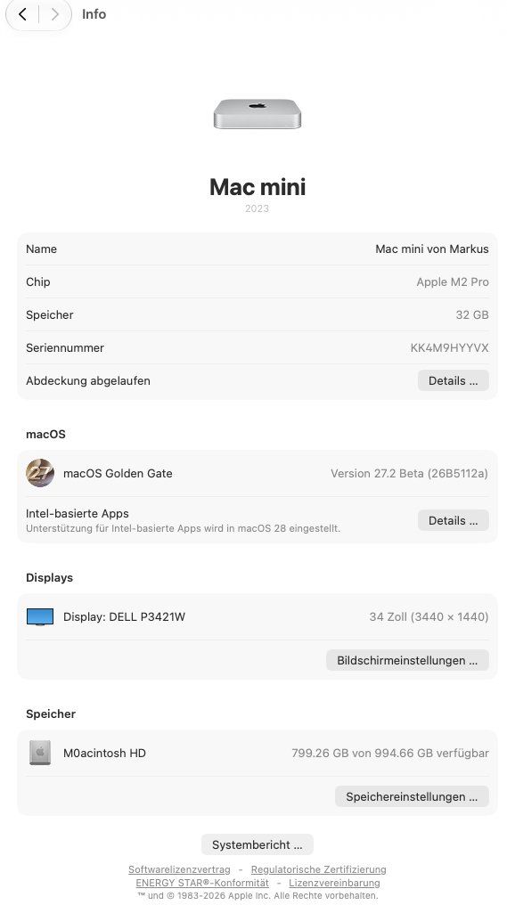 Apple PCs: Mac Mini M2 Pro, 12-Core CPU + 19-Core GPU, 1 TB, 32 GB RAM – Gebraucht aus Toffen von andmonmar 2