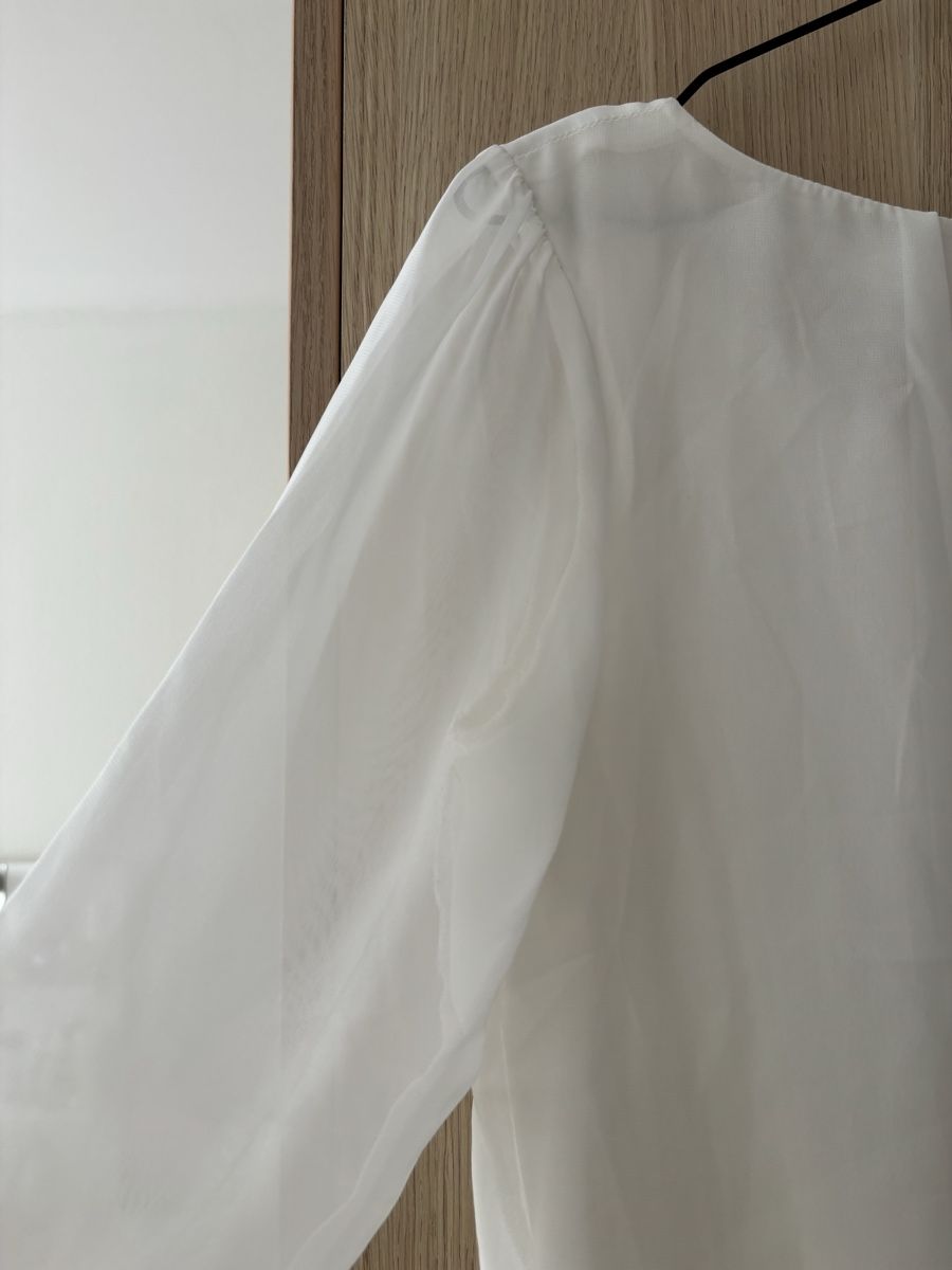 C&A Blusen: Elegante Tunika Bluse, weiss, Grösse 36 S – Gebraucht aus Basel von mic_5258 5