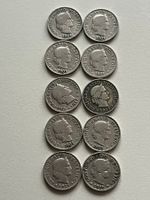 Lot mit 10 Stk. 5 Rp.  (6 x 1901/4 x 1911)